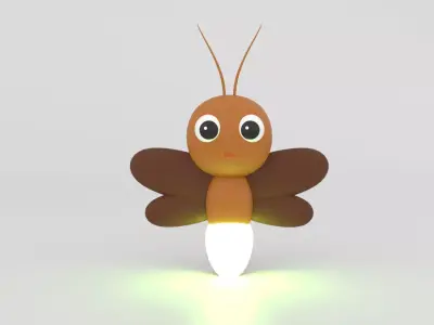 Firefly Low Poly 3D Model Low-poly 3D model