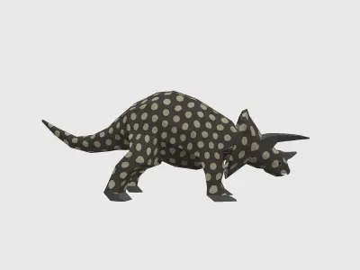 Dinosaur Triceratops - 02 Low-poly 3D model