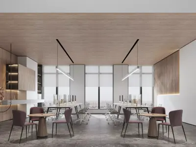  Office interior scene 37 3D model