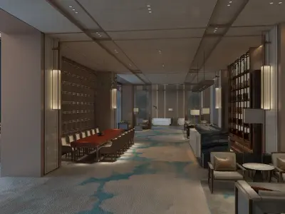 The Hotel Lobby 15 3D model