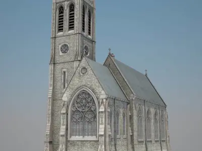 Ireland Gothic Church 3D model