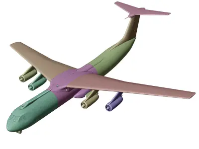 Lockheed C 141 B Starlifter 3D print model