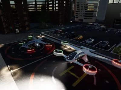 SBX Flying Vehicle Concept 3D model