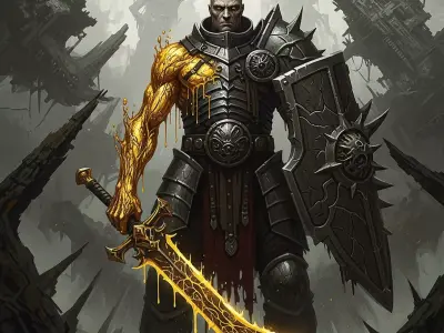 Gilded Acolyte - The Eightpints Coven of the Unbound Will Free 3D print model