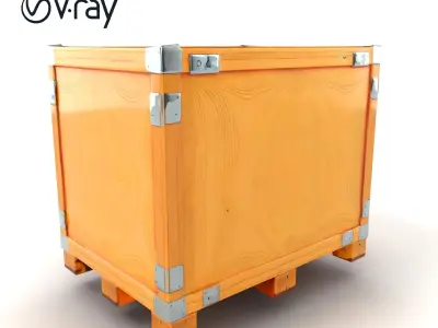Heavy-duty Furniture Transport Crate model pack Low-poly 3D model