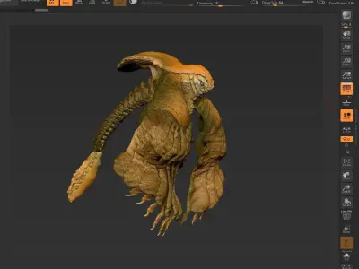 Sea Creature - Highpoly 3D model