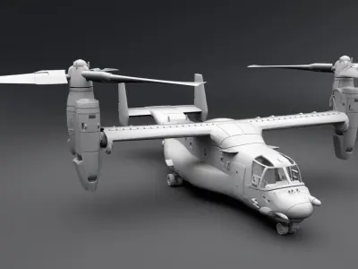 Bell Boeing V22 Osprey Scale model 3D print model