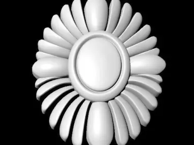 Central decor ornament for furniture Free 3D model