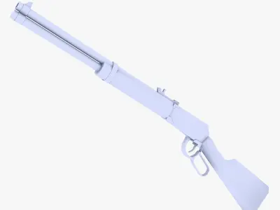 Hunting Rifle Low-poly 3D model buy