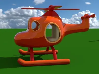 Toy Helicopter 3D model