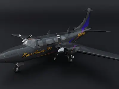 Piper Aerostar 700 3D model