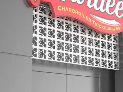 Hardees Fast food Building 3D model