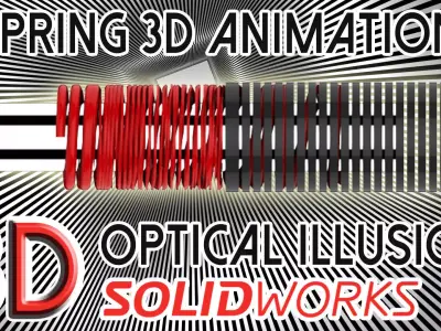 3D Optical Illusion Spring Animation Free 3D print model