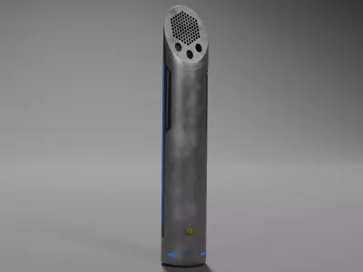 Ashtray Sci-Fi Low-poly 3D model