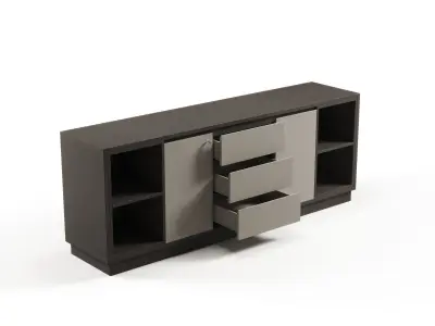 Modern Office Low Cabinet File For Manager  Free 3D model