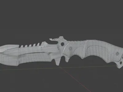 Bestofirknife tactikal knife Free low-poly 3D model