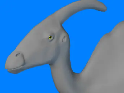 Parasaurolophus Type-1 3D model