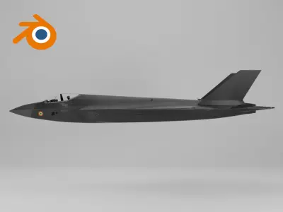 Fighter jet F35 - Multirole combat aircraft 3D model