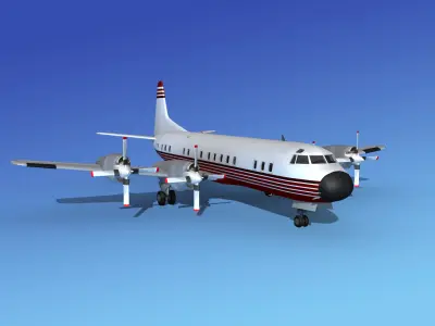 Lockheed L-188 Electra HP Corporate 4 3D model