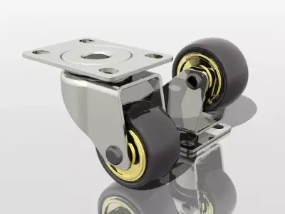 Rollers castor wheel Free 3D model