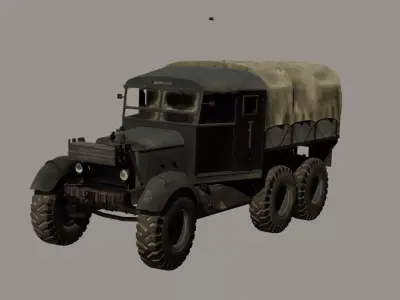 Scammell Pioneer Lowpoly 3D model