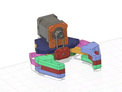 Mechanical Gripper nema17 Free 3D print model