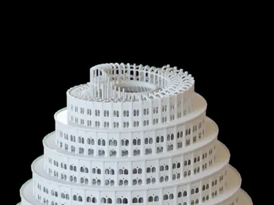Babylon Tower of Babel 3D print model
