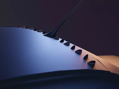 Vortex generator 3d printable Mitsubishi Lancer EVO alternative 3D print model