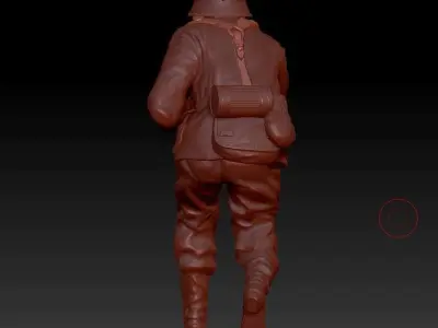 German soldier 3D print model