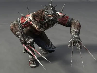 Underworld Warrior Low-poly 3D model