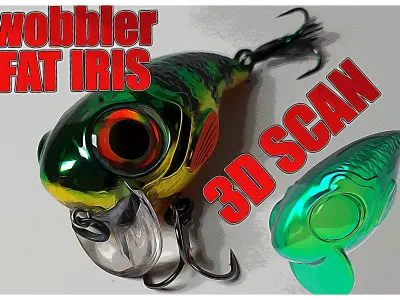 3d scan  wobbler spro fat Iris  3D model