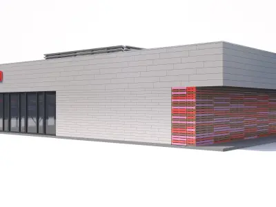 Chipotle Restaurant 3D model