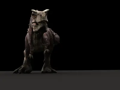 Carnotaurus Rigged 2018 3D model