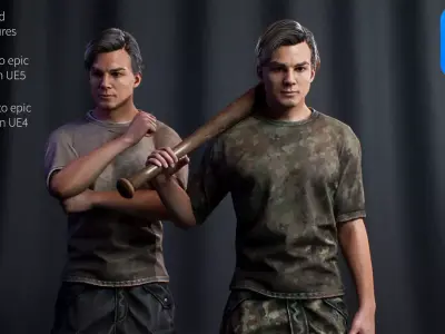 Survival 01 Low-poly 3D model