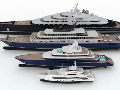 Collection Yacht June 2024 3D model