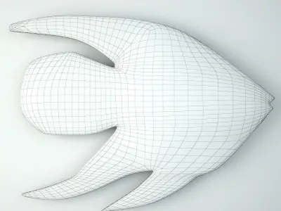 Wall Relief Fish 3D model