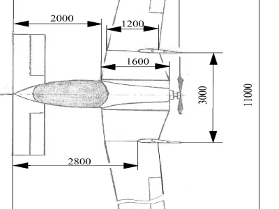 Canard Motoglider 3D model