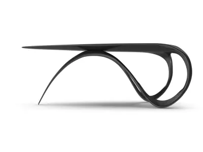 Carbon Fiber Jet Desk Low-poly 3D model