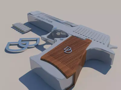 Weapon deagle 3D model