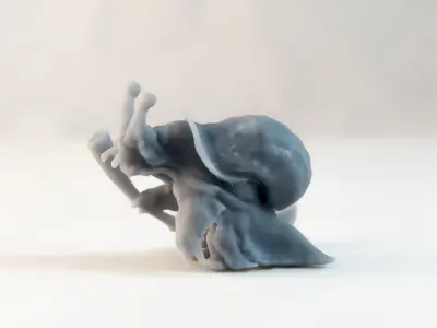 Snail Companion - 3D Printable Character - 2 Poses 3D print model