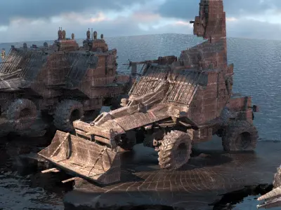 Space Off Road tanks 3D model