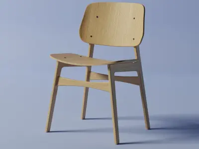 chair and table Free 3D model