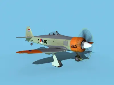Hawker Sea Fury Royal Neatherland 3D model