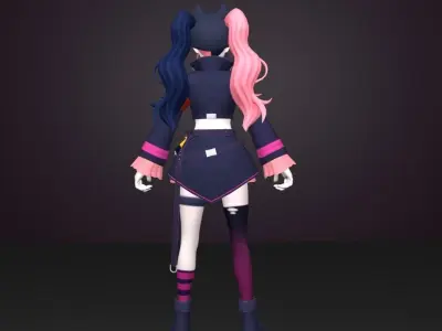 zoe girl 3D model