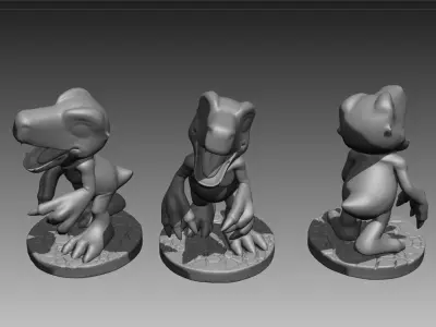 Agumon Digimon 3D print OBJ STL 3D print model