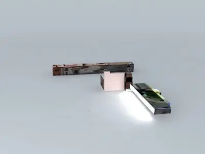 Clock and Church of San Rafael 3D model