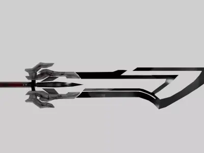 SWORD MODEL GAME READY ASSET Low-poly 3D model