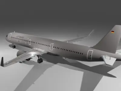 Luftwaffe German Airforce Airbus a321neo LR 3D Model Low-poly 3D model
