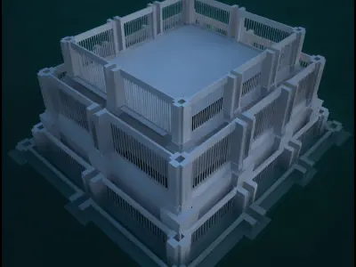 Historic Fountain 3D model