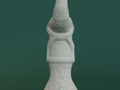 Totem statue with horns 3D print model